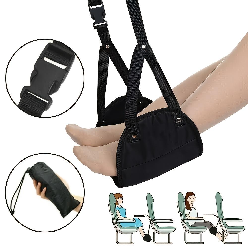 Airplane Foot Pedal Ergonomically Designed with Felt Pad - Portable Travel Hammock for Relieving Fatigue and Office Sling