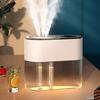 Air Humidifier 2.2L Large Capacity USB Charging Triple Spray Aroma Diffuser Humidifier for Home