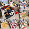 Retro Bohemian Style Color Flowers Carpet Living Room Sofa Bedroom Kitchen Entrance Door Mat Non-Slip Home Decor Rug