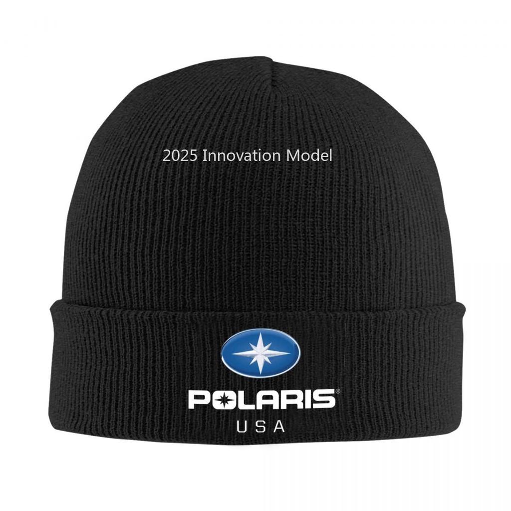 Polaris Logo Warm Knitted Cap Hip Hop Bonnet Hat Autumn Winter Outdoor Beanies Hats for Men Women Adult