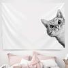 Healing Series Tapestry Polyester Aesthetic Wall Hanging Rural Sea View Decoration Bedroom Dormitory Wall Decoration