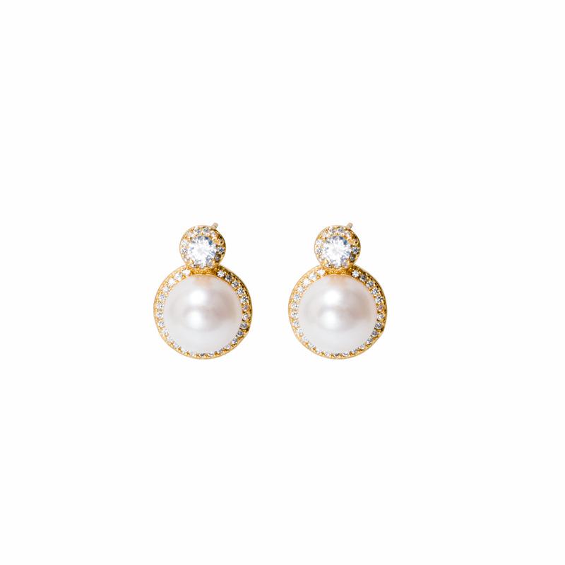 Женские серьги с жемчугом в европейском и американском стиле 2021 года, серебро 925 пробы, пресноводный жемчуг.