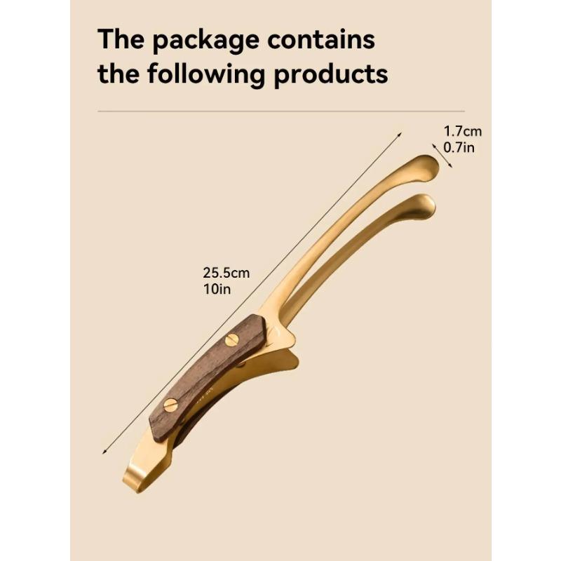 Щипцы для барбекю - Жаростойкий нескользящий зажим для еды для барбекю, Инструмент для гриля из нержавеющей стали для стейка/выпечки/кемпинга