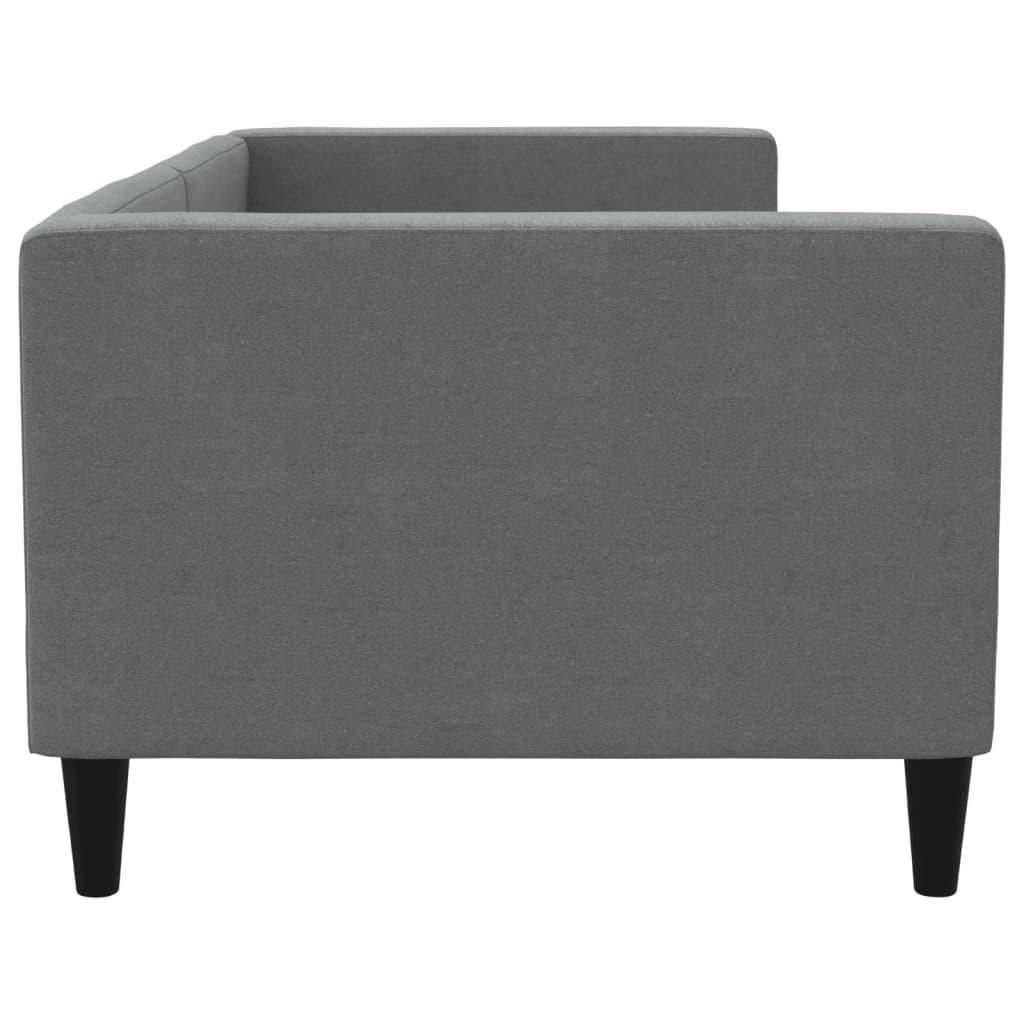 Vidaxl Sofa Z Funkcją Spania, Ciemnoszara, 80X200 Cm, Obita Tkaniną
