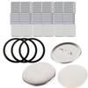 Chandini Badge Making Kit, 300 58mm Safety Pins with Washers, Made of Film and Tin Shell, for DIY Badge Making Machines