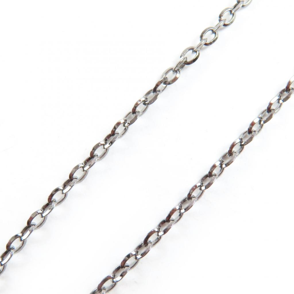 Great CHANEL Necklace Camellia COCO Mark Faux Pearl and Rhinestone Black B24K Used