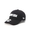 [New Era] Детская бейсболка 9TWENTY из выстиранного хлопка с логотипом-надписью, черная