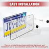 License Plate Protector 2 Pack, Clear License Plate Cover 12.08 * 6.02’’ Universal, Plate Cover For Car Plastics, Car Frame Cover Shield With