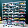 Heizi Tomica Case Mini Car Storage Acrylic Display Tomica Mini Car Case Units Squares X 4 1/64 (32 (8 Pieces))