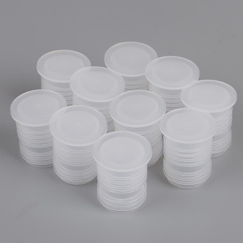 Plastic Bottle Cap Red Wine Cork Inside Plug Transparent Threaded Nut Hole Dust-Proof Plug