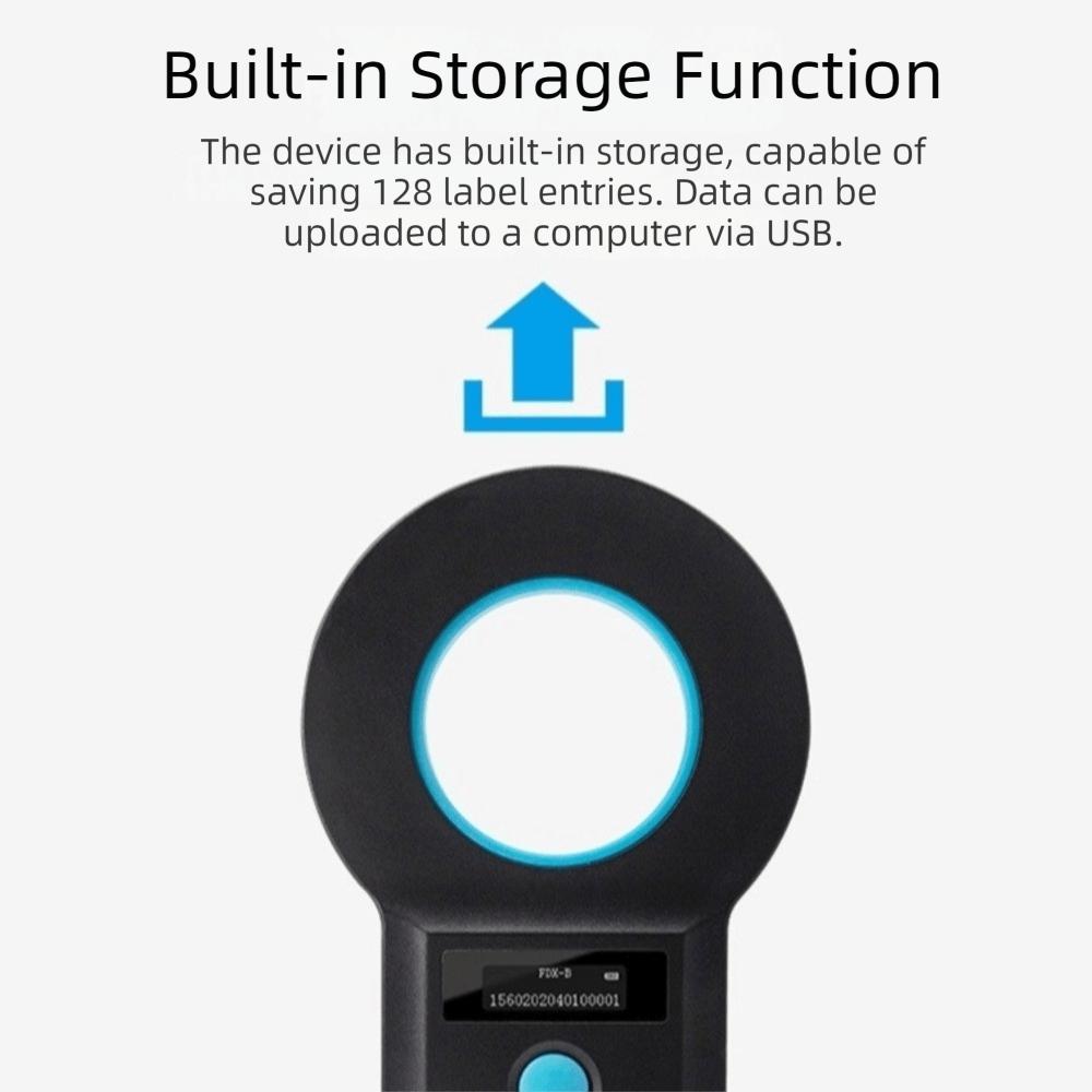 Handheld Animal RFID Reader Portable Pet Chip Scanner Animal Tag Reader Pet Identification