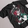Футболка Танджиро Клинок Рассекающий Демонов Kimetsu No Yaiba Футболка Незуко Зеницу Черная Футболка Унисекс Футболка