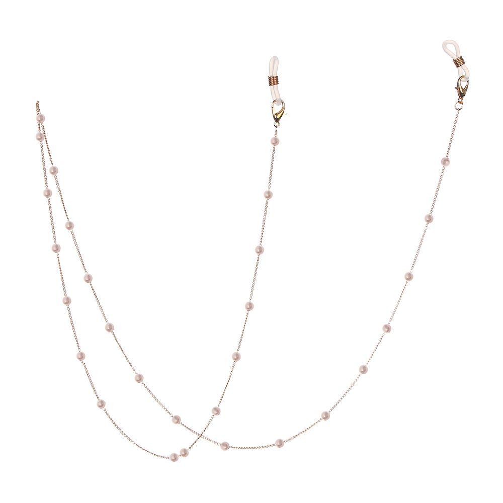 Fashion Pearl Beads Metal Eyeglass Lanyard Glasses Chain Eye Wear Accessories Glasses Necklace