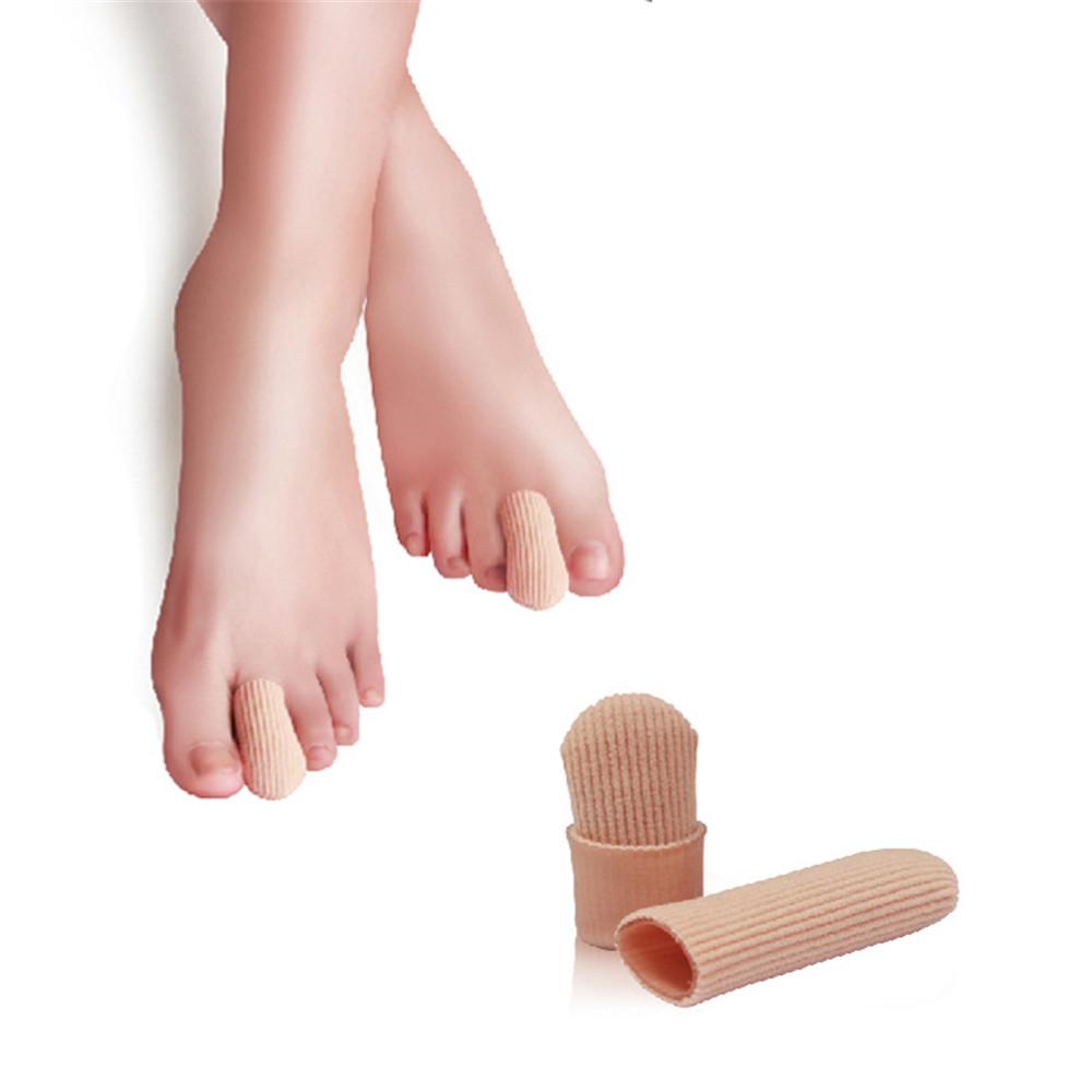 New 4PCS Large Foot Toe Bandage Finger Tube Protector Feet Pain Relief Comfortable