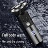 Cross-Border Men's Smart Electric Shaver: Floating Three-Blade Head, USB Rechargeable, Fully Washable.