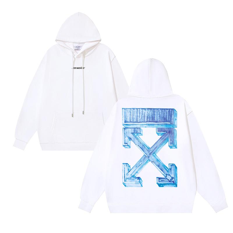 1237 Off-White 2026 Осень-Зима Новая OW Трехмерный Квадратный Узор Стрела Мужская и Женская Худи