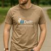 Vintage Retro Delft University of Technology Logo Cotton Graphic T Shirt Unisex Short Sleeve Alumni Graduate Holiday Gift Tee