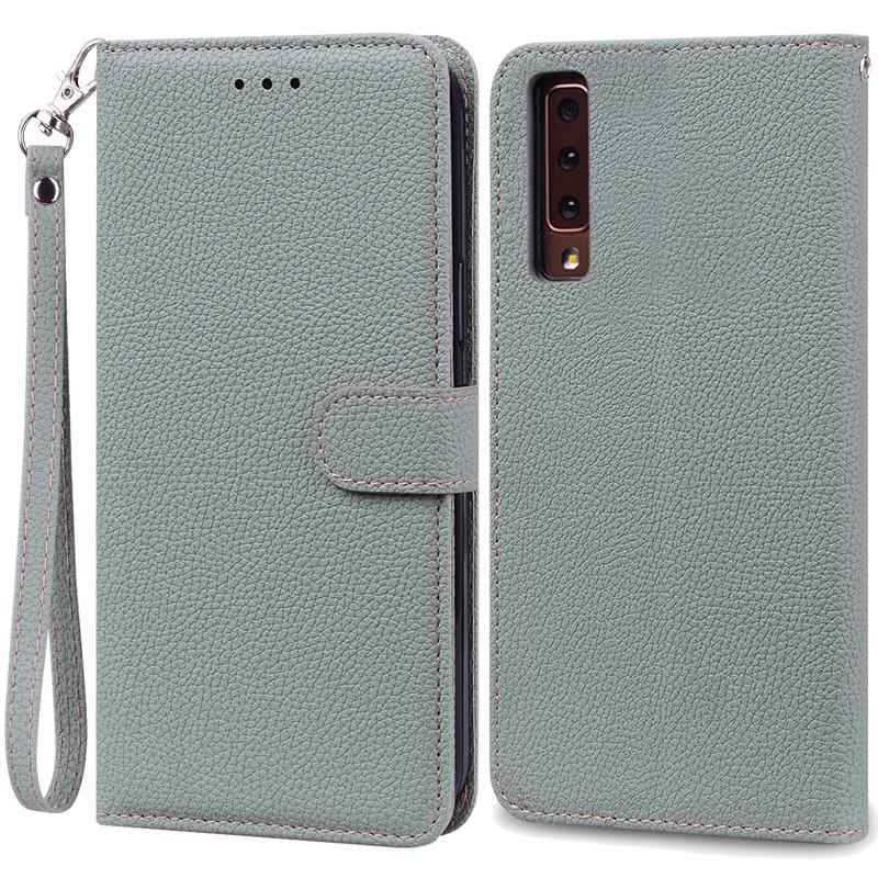 For Samsung Galaxy A7 2018 Case Galaxy A 7 2018 Cover Luxury Leather Flip Case For Samsung Galaxy A7 2018 SM-A750F Phone Cases