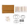Knit Pick Options Wooden Interchangeable Knitting Needle Set with Case and Stitch Markers (Claudette)