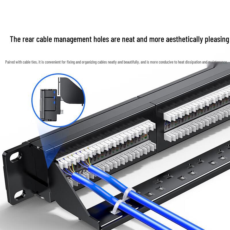 UGREEN CAT5e 48-Port Rack-Mount Patch Panel