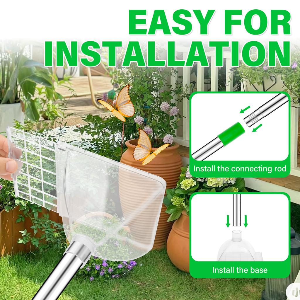 Long Handle Spider Grabber Pest Catcher Net Cover For Indoor Outdoor Stink Bug Moth Cockroach Centipedes Scorpions Catching Tool