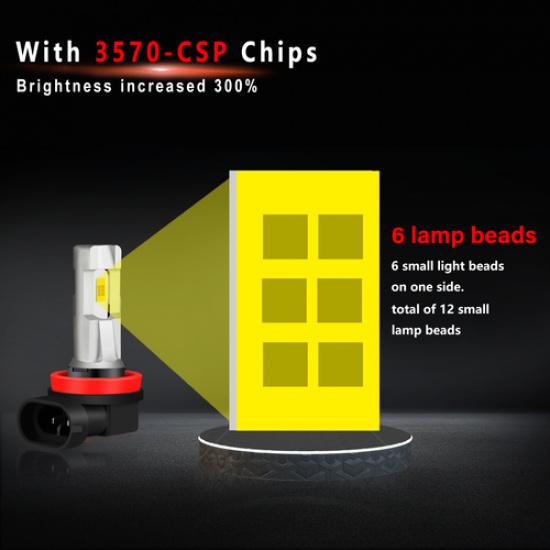 For Nissan Sentra 2013-2018 2019 6000K LED Headlight White Hi-Low Beam Bulbs Kit