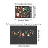 Christmas Adhesive-Free Scene Setting Static Sticker Easy To Use Window Stickers Store Decor 10 Styles