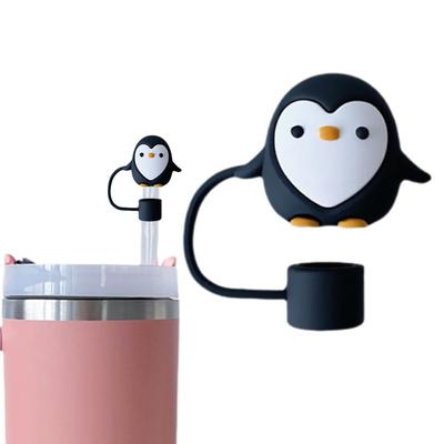 Крышка для трубочки Penguin, силиконовая крышка для трубочки, 10 мм, пылезащитная крышка для чашки Stanleys Reusab W0C0