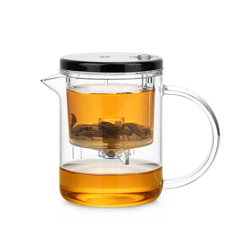 350 мл термостойкий стеклянный чайник с заварочным устройством, набор для приготовления чая, рассыпной чай, цветок, чайный сервиз, горшок для воды из боросиликатного стекла