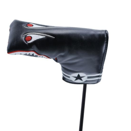 Чехол для гольф-паттера Пылезащитный Бархатная подкладка Износостойкий Изысканный узор Водонепроницаемый Искусственная кожа Чехол на головку гольф-клуба Гольф