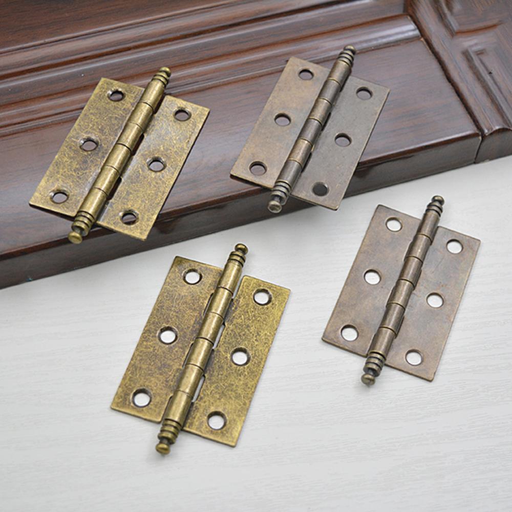 Легко устанавливаемый бронзовый винтажный шарнир прочный корончатый шарнир из цинкового сплава для игрушечных домиков