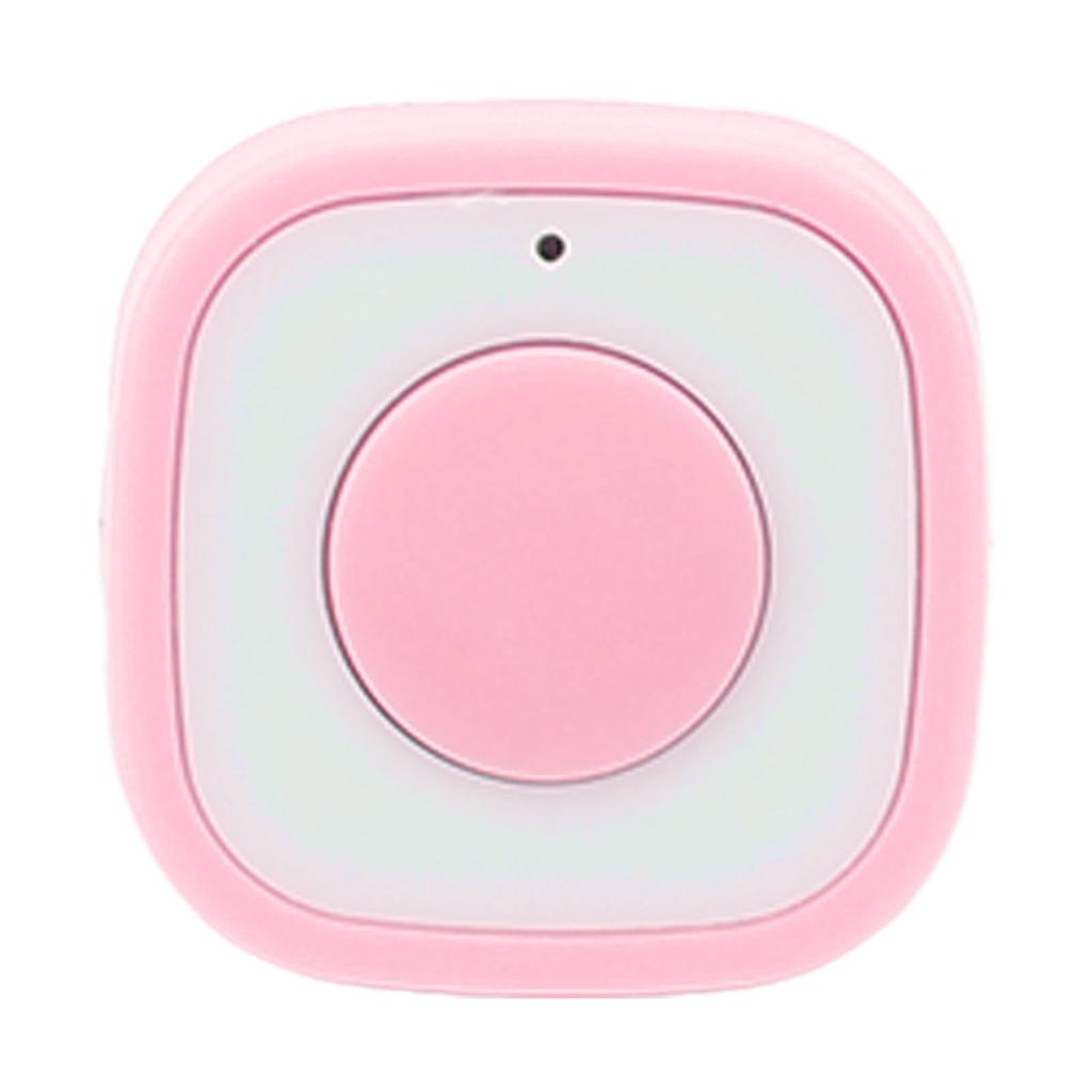 Ring Remote Control Rechargeable Fingertip Bluetooth Button Clicker for Camera Shutter Selfie Button Pink