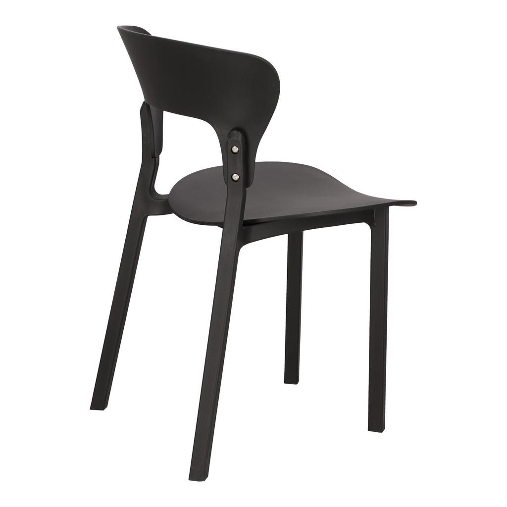 Kabru CHAIR black POLYPROPYLENE profiled backrest