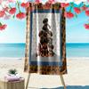 Cute Animal Puzzle Print Beach Towel, Large Soft Quick Dry Towel for Beach Camping Swimming