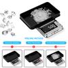 Электронные ювелирные весы с USB-зарядкой, из нержавеющей стали, высокоточные, карманные, кухонные весы 100 г/500 г, цифровые, с ЖК-дисплеем