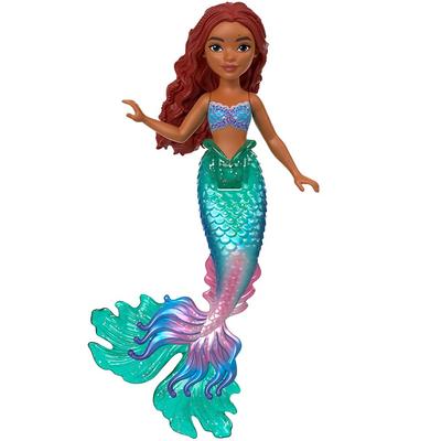 Mattel Кукла-хвост из фильма Диснея Маленькая Ариэль Мини Кукла хвостовой плавник может двигаться лет и HNF43 / Живое действие "Русалочка" / [Кукла / Кукла] [Блестящие] [3