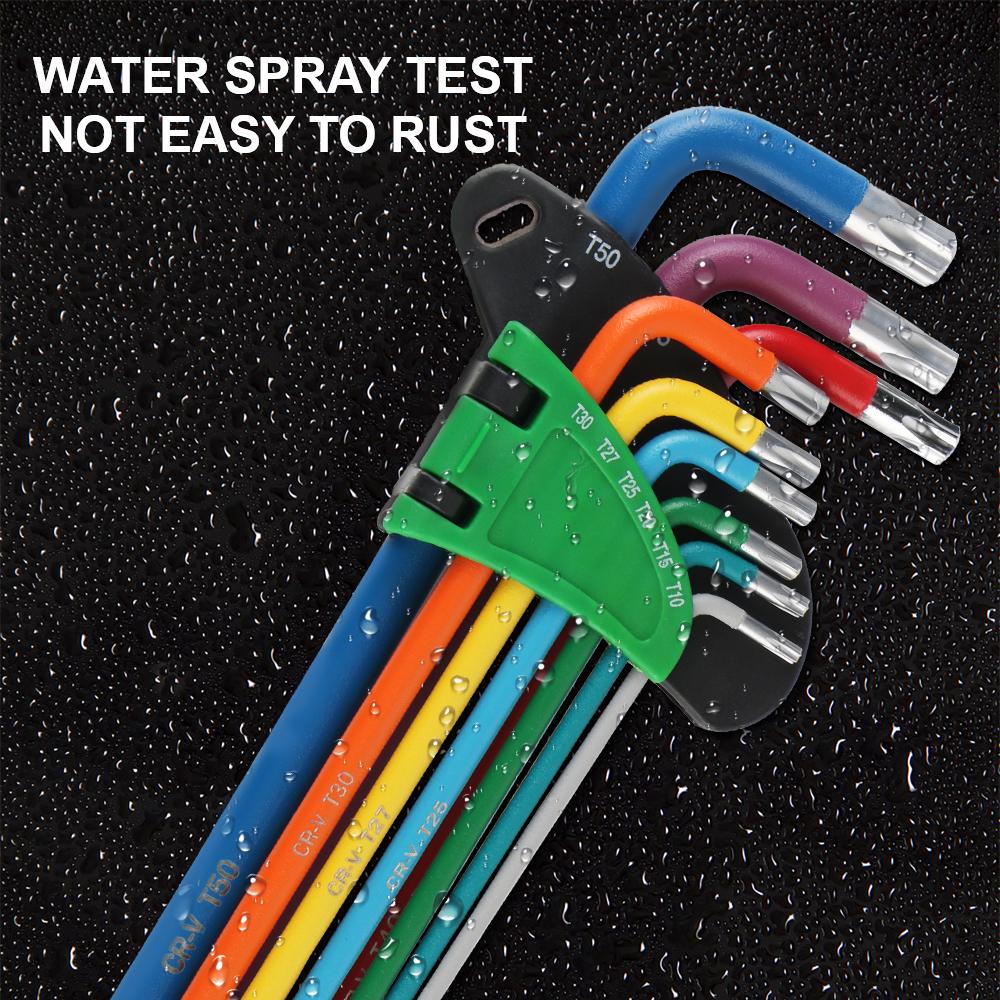 Прочный Портативный Набор Шестигранных Ключей Инструмент Цвет Нескользящий Защищенный от Ржавчины Внутренний Шестигранный Ключ Шестигранный Ключ Набор Отверток 9 Шт.