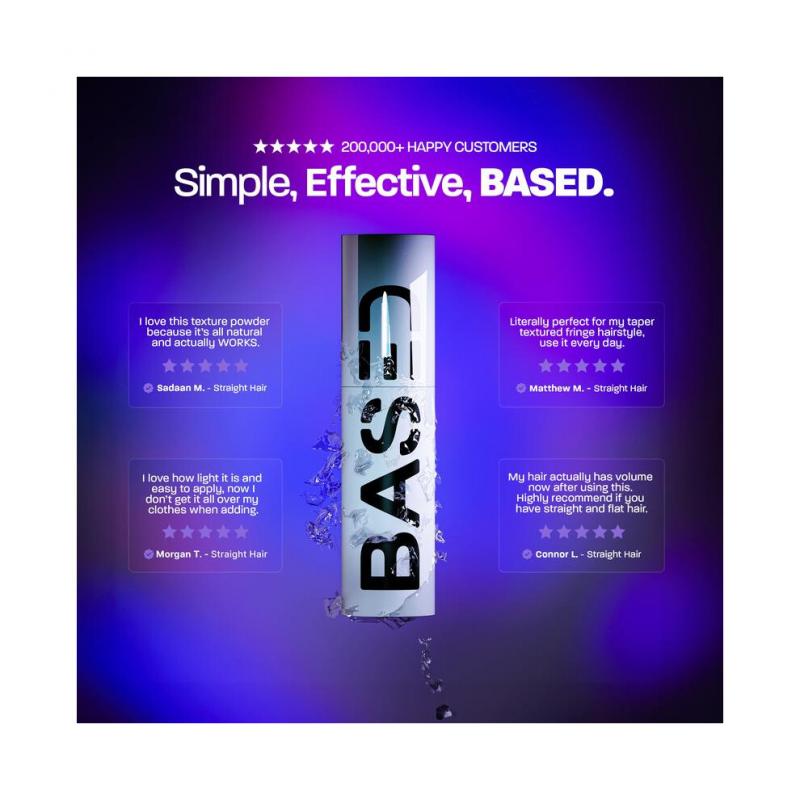 Based Bodyworks Пудра для текстуры волос | Мгновенный объем и текстура | Легкая, матовый финиш | Простая, естественная, эффективная.