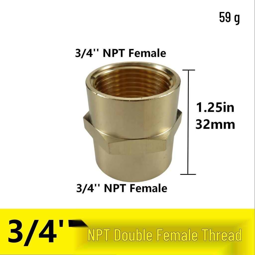 Латунный переходник для трубы, наружная резьба NPT 1/2", шестигранник 1", наружная резьба NPT