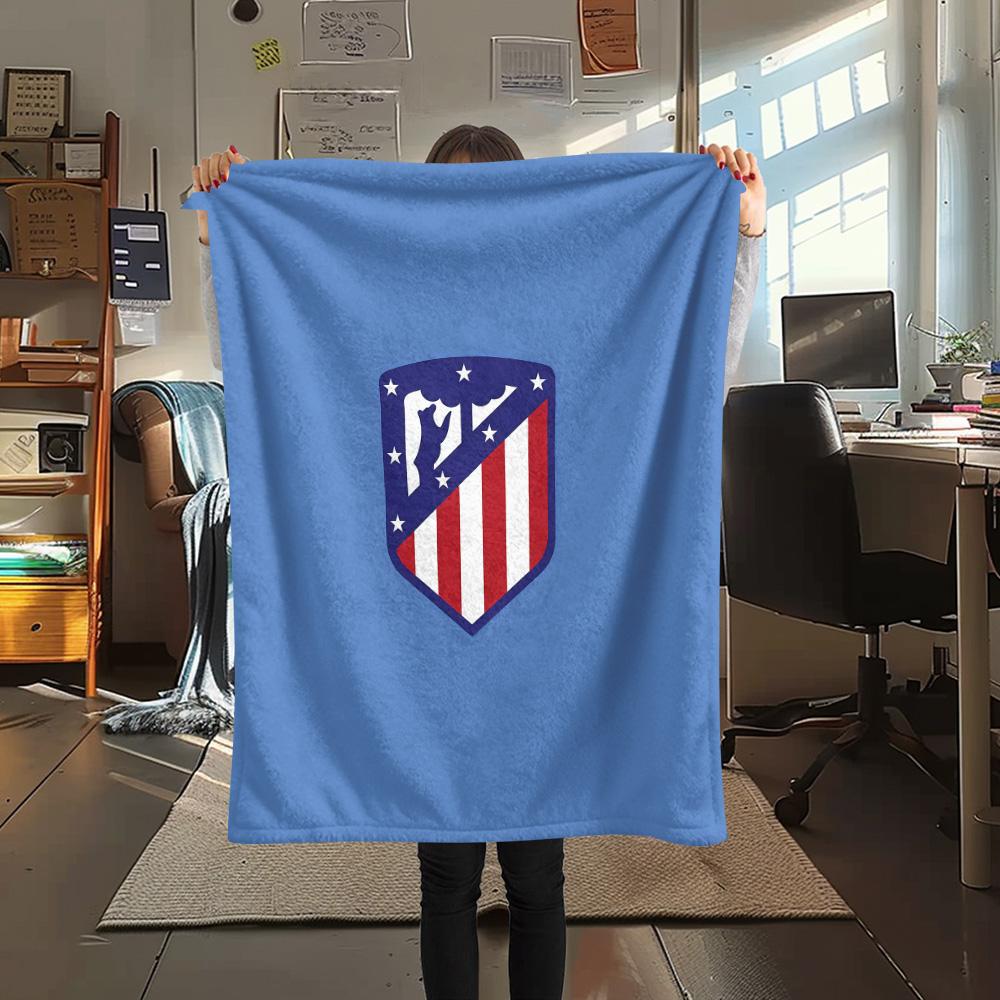 Atlético de Madrid Flannel Blanket, High quality Comfortable for All Seasons, Home Decor, Warmth and Comfort