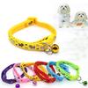 Adjustable Nylon Buckle Closure Bell Collar Small Dog Cat Decorative Neck Chain