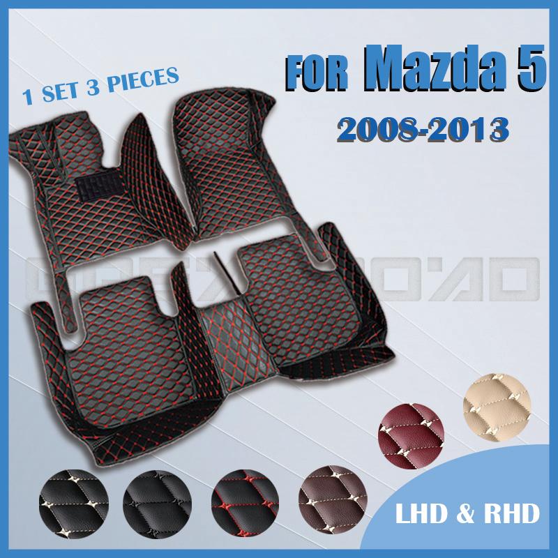 Автомобильные коврики для mazda 5/premacy 2008 2009 2010 2011 2012 2013 Пользовательские автомобильные накладки на ноги автомобильный коврик