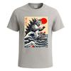 Catzilla cat japanese funny tshirt for men funny joke novelty gift tee top