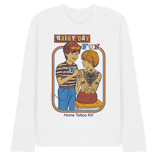 Steven Rhodes Unisex Adult Rainy Day Fun Long-Sleeved T-Shirt
