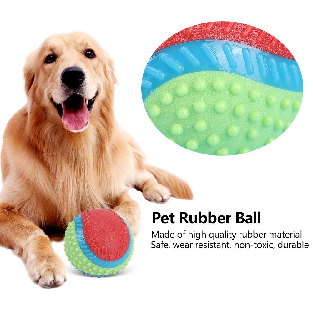 Домашние собаки резиновый эластичный мяч жевать скрежет зубов безопасная дрессировка интерактивная игрушка