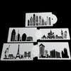 Kitchen Template Bakeware Art Cake Decorating Tool Fondant Molds Landmark Building Cake Stencil