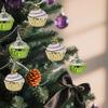 A Set of 6 Christmas Cake Pendants, Christmas Decoration Supplies PVC Simulation Cake Pendants Christmas Tree Window Scene Layout Pendants