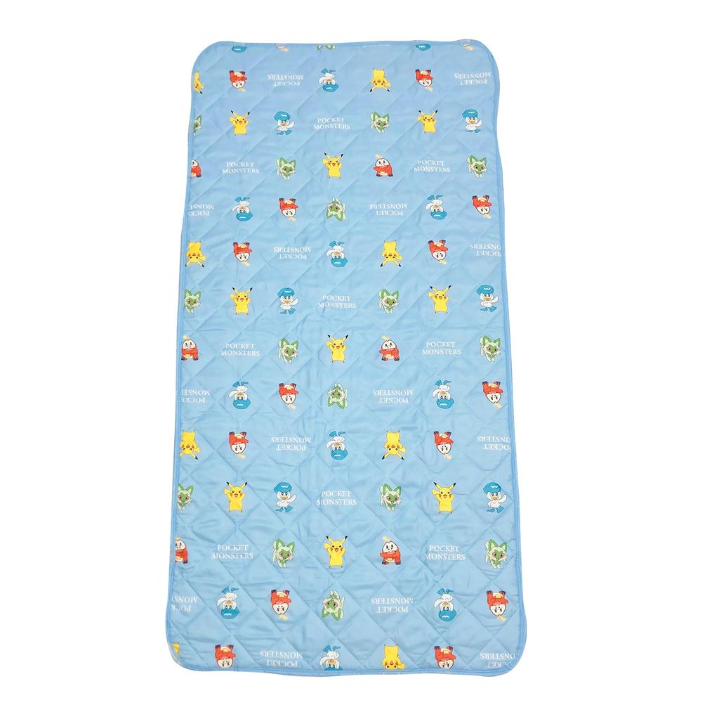 MORIPiLO Pokemon Fitted Sheet, Single (Pikachu & Paldea Friends, Soft & Fluffy, All-Season Use) Summer & Winter Bedding, Bed Mattress Sheet, Blue, 100