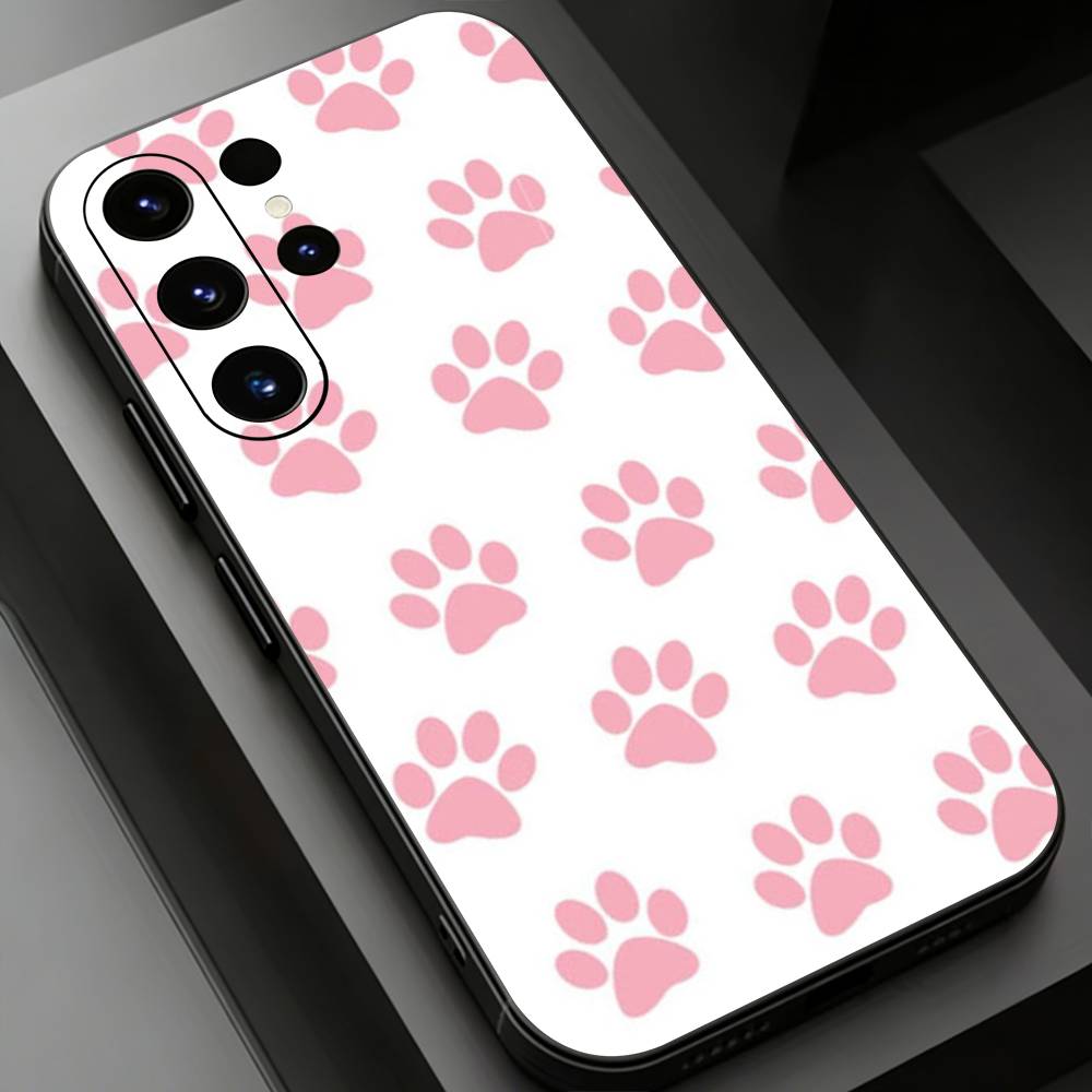 Dog Paw Phone Case for Samsung Galaxy S20,23 Ultra S24,22 Plus S25,26,21FE TPU Cover
