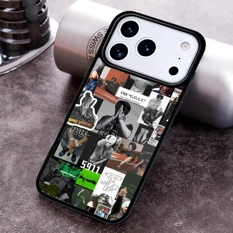 Чехол для телефона Sidhu Moosewala для iPhone 17, 16e, 15, 14, 13, 12, 11, Mini, Pro, MAX, мягкий силиконовый чехол